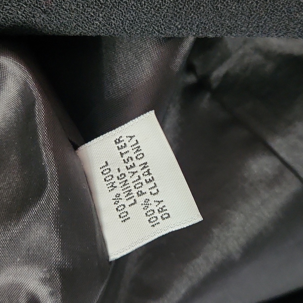 Talbots 100% Wool Longline Blazer Black Quiet Luxury Minimalist Size 10 - Picture 7 of 11